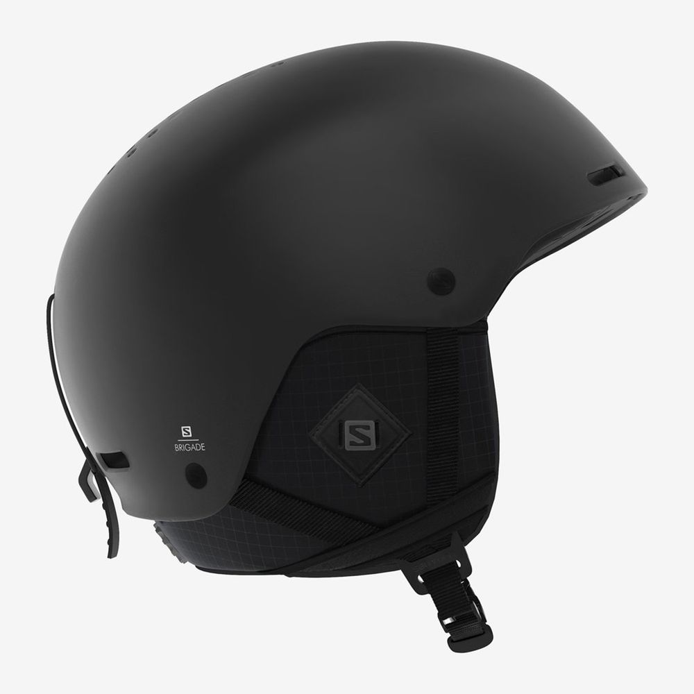 Salomon Singapore Mens Helmets - BRIGADE+ Black | 43810-SXZU